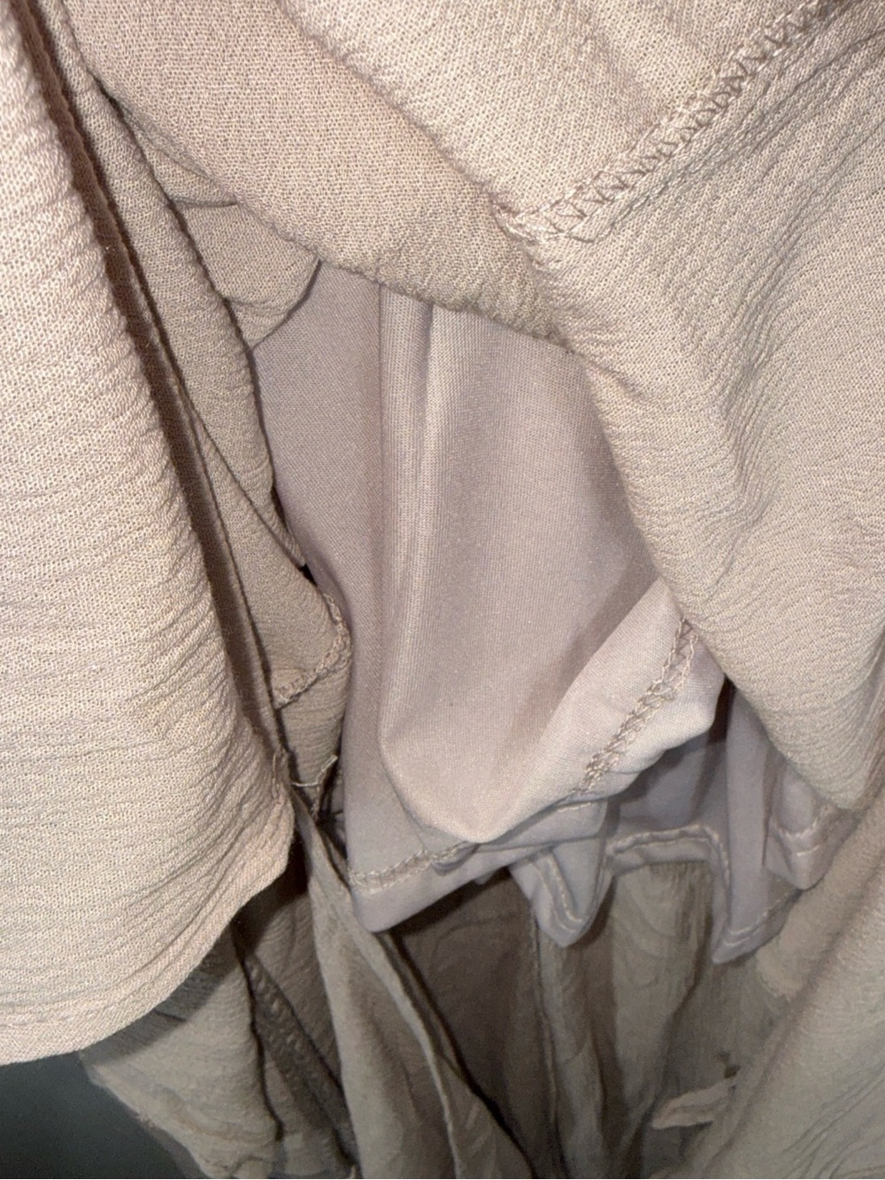 Baltic Born Taupe Ruffle Maxi Dress with Braided Waist Tie - Picture 8 of 14